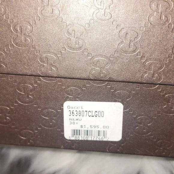 GUCCI LILIAN EUC KNEE HIGH BLACK BOOTS WORN 1X SIZE 38.5 IN BOX - Picture 9 of 9